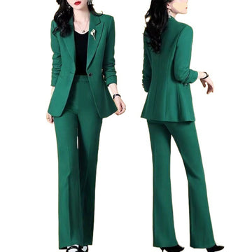 Chenille Blazer & Pants Set