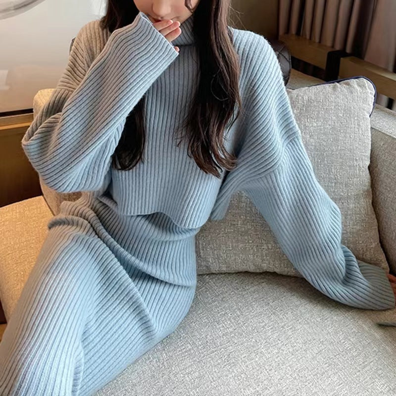 Knitted Slip Dress & Sweater Set