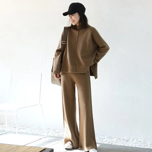 Knitted Sweater & Pants Set