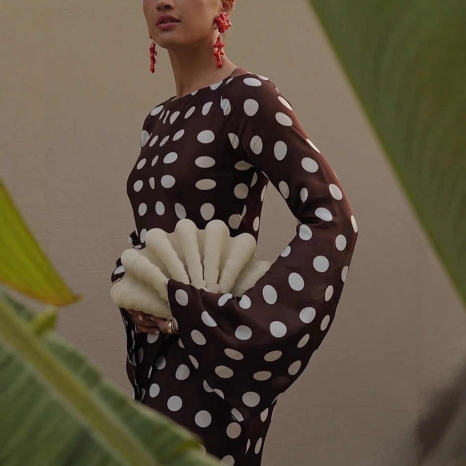 Polka Dot Evening Dress