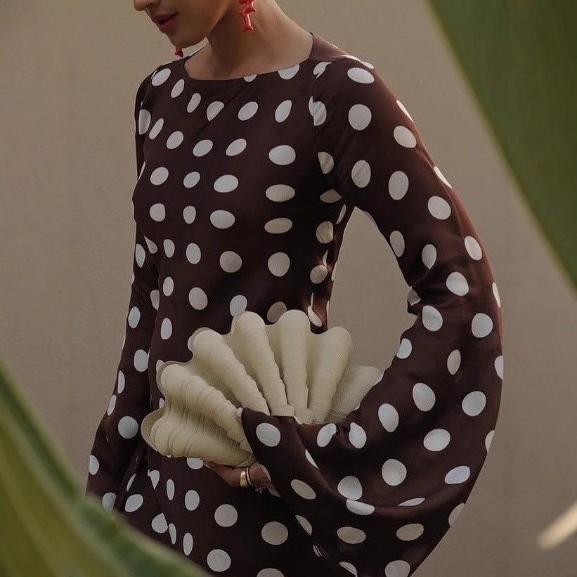 Polka Dot Evening Dress