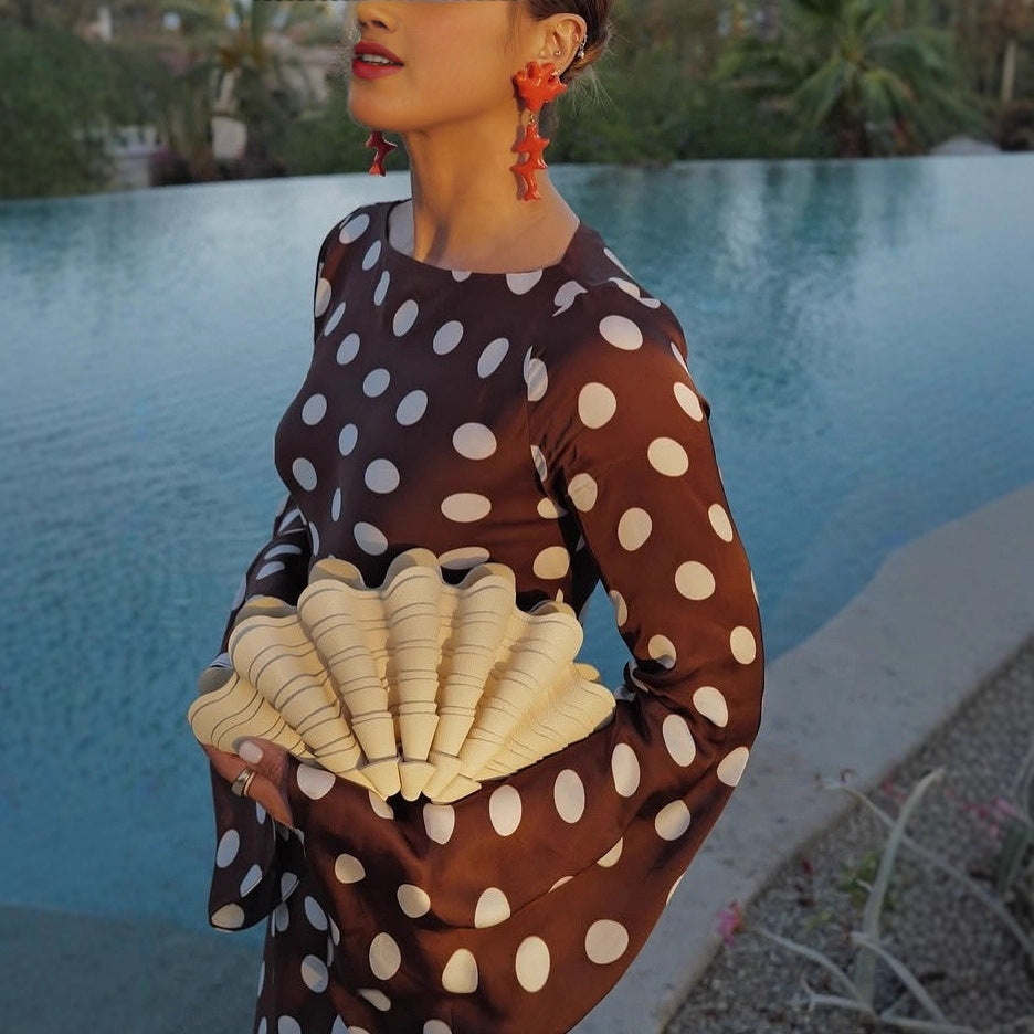 Polka Dot Evening Dress